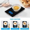Digital Kitchen Scale for Food Ounces and Grams Cooking Baking, 1g/0.1oz Precise Graduation, Waterproof Tempered Glass, US
