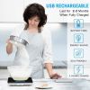 Digital Kitchen Scale for Food Ounces and Grams Cooking Baking, 1g/0.1oz Precise Graduation, Waterproof Tempered Glass, US