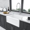 Farmhouse/Apron Front White Ceramic Kitchen Sink - as Pic
