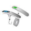 Digital Luggage Scale 50kg Portable LCD Display Electronic Scale Weight Balance Suitcase Travel Bag Hanging Steelyard Scale Tool - China - 50KG-Black