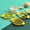 1pc 3 In 1 Egg Slicer; Multi-functional Egg Cutter; Kitchen Creative Tools - Yellow