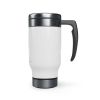 Black Irish Stainless Steel Travel Mug with Handle; 14oz - 14oz