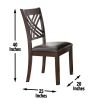 Adrian - 5 Piece Dining Set - Dark Brown - as Pic