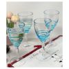 Swirl Plastic Wine Glasses Set of 4 (12oz), BPA Free Acrylic Wine Glass Set, Unbreakable Red Wine Glasses, White Wine Glasses - as Pic