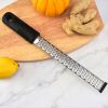 Stainless Steel Lemon Zester & Cheese Grater; Fruit Scraper Planer; Kitchen Gadget - 1pc