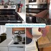 1pc Silicone Stove Gap Cover; Kitchen Counter Gap Filler; Heat Resistant Oven Gap Filler; Between Kitchen Appliances Washing Machine And Stovetop - Wh