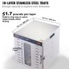 Food Dehydrator Machine, 10 Stainless Steel Trays, 1000W Electric Food Dryer with Digital Adjustable Timer & Temperature for Jerky, Herb, Meat,