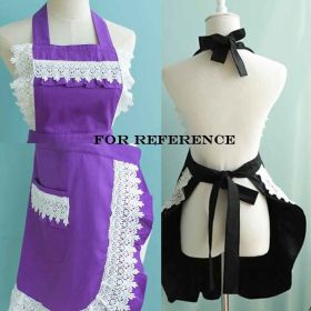 Halter Apron Backless Apron French Maid  for Women