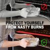 1pc Silicone Oven Rack Protectors Cutable Heat Insulation Strip Oven Anti-Scald Rack Protect Against Burns And Scars - Grey One