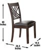 Adrian - 7 Piece Dining Set - Dark Brown - as Pic