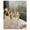 Tritan Lexington Plastic Champagne Flutes Set of 4 (6oz), Unbreakable Mimosa Glasses Plastic Champagne Glasses, Wedding Champagne Flutes - as Pic