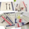 6 Pcs Japanese Style PVC Placemats Dining Table Mats Non Slip Kitchen Dining Table Decoration 17.7x11.8 inch, Red - Default