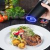 Electric Gravity Sensing Coffee bean Grain Grinder Seasoning Bottle - Black