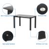 7-piece dining table set, dining table and chair - as Pic
