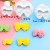 2 Sets Bowknot Shape Fondant Plunger Cutter Set Sugarcraft Cake Cookies Cupcake Decorating Tool DIY Mold - Default