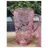 2.5 Quarts Water Pitcher with Lid, Paisley Unbreakable Plastic Pitcher, Drink Pitcher, Juice Pitcher with Spout BPA Free - as Pic