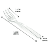 Loreso Mini Plastic Clear Dessert Forks For Fruit Dessert and Frozen Cakes - Disposable, BPA Free, Reusable 3.8 Inches - Loreso