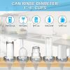1pc Kitchen Sink Glass Rinser; Faucet Glass Rinser For Kitchen Sinks; Bottle Washer; Kitchen Sink Accessories; Stainless Steel 304; Brush Nickel - Sil