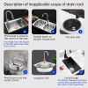 1pc Splash Guard For Sink Faucet; 10.63"x5.51"; Faucet Drain Rack; Super Absorbent Fast Drying Mat Sink Gadgets; Drip Catcher For Kitchen - White