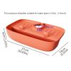1pc Splash Guard For Sink Faucet; 10.63"x5.51"; Faucet Drain Rack; Super Absorbent Fast Drying Mat Sink Gadgets; Drip Catcher For Kitchen - Orange