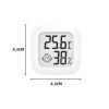 Mini LCD Digital Thermo-Hygrometer Humidity Temperature Measuring Air Comfort Indicator Thermometer Sensor Digital Moisture - white1