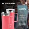 TAL Stainless Steel Mountaineer Travel Mug, Bright Pink, 20 fl oz - TAL