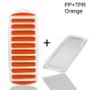 1pc Silicone Ice Cube Tray With Lid Long Strip 10 Grid Cylindrical Ice Tray Ice Making Mold Water Bottle Ice Cube Tray For Freezer - Purple