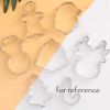 7 Pcs Christmas Cookie Cutters Stainless Steel Fondant Mold Cupcake Sugarcraft Cake DIY Decorating Tool - Default