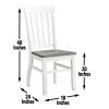 Caylie - 5 Piece Dining Set - White - as Pic