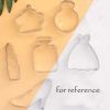 6 Pcs Ladies Cookie Cutters Perfume Shape Fondant Sugarcraft Pastry Bakeware Decoration High Heels Evening Dress - Default