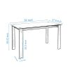 7-piece dining table set, dining table and chair - as Pic