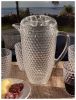 2.5 Quarts Water Pitcher with Lid, Diamond Cut Unbreakable Plastic Pitcher, Drink Pitcher, Juice Pitcher with Spout BPA Free - as Pic
