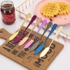 4pcs Stainless Steel Cake Scraper Baking Tool - Multi Color