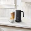 4-in-1 Milk Frother + Steamer - Black - Black