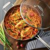 Tri-Ply Clad 6 Qt Covered Stainless Steel Deep Saut√© Pan - Tramontina