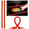 1pc Silicone Oven Rack Protectors Cutable Heat Insulation Strip Oven Anti-Scald Rack Protect Against Burns And Scars - Red One