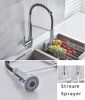 Single Handle Pull Down Sprayer Kitchen Sink Faucet - as Pic