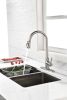 Single Handle High Arc Brushed Nickel Pull Out Kitchen Faucet,Single Level Stainless Steel Kitchen Sink Faucets with Pull Down Sprayer - as Pic