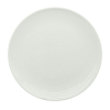 Porcelain Round Ribbed Salad Plates, White, Set of 12
