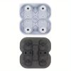 1pc Penguin Model Ice Maker Mold Whiskey Frozen Penguin Ice Cubes Spherical Ice Grid Ice Mold Food Grade Ice Storage Box - 4 Even Penguin Ice Tray - P