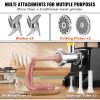 Electric Meat Grinder, 419 Lb/H Capacity, Industrial Meat Mincer w/ 2 Blade, 3 Grinding Plates, Sausage Maker Die-cast Aluminum