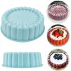Silicone Round Pan Charlotte Cakes Baking Pan Sponge Flan  Silicone Molds - Green