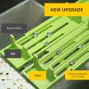 1pc Adjustable Over Sink Sharpening Stone Base Holder Retractable Non-slip Whetstone Grinding For Knife Sink Bridge Fits Kitchen - Green A