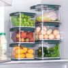 Fridge Timer Control Storage Containers - green