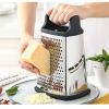 Stainless Steel Cheese Grater 9in 4 Sides, Perfect Grater for Parmesan Cheese. Vegetables, Ginger- Dishwasher Safe, Durable (Random Color) - General