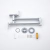 Pot Filler Faucet, Modern Brass Pot Filler Two-Attachment Wall Mount Folding Kitchen Pot Filler Swing Arm - as Pic