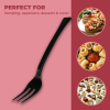 Jacent 48 Count Black Mini Appetizer Forks, 1-Pack - Jacent