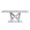 Table and chair set: 1 table VV +8 grey 001 chairs. - as Pic