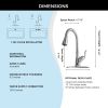 Pull Down Touchless Single Handle Kitchen Faucet - as Pic