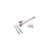 1pc Silicone Small Clip; Kitchen Tongs; Square Sugar Ice Cube Silicone Meal Clip; 0.98"x5.71" - Red